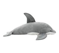 vidaXL Daauphin en peluche Gris Gris G