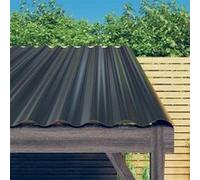 vidaXL Panneaux de toiture 12 pcs Acier Anthracite 100x36 cm
