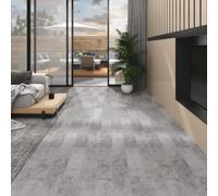 vidaXL Dalles de plancher PVC 5,02 m² 2 mm autoadhésif gris béton