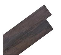 vidaXL Dalles de plancher PVC autoadhésif 5,02 m² 2 mm marron foncé 245177