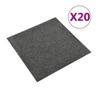 Vidaxl Dalles De Tapis De Sol 20 Pcs 5 M2 50x50 Cm Anthracite