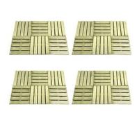 Vidaxl Dalles De Terrasse 24 Pcs 50x50 Cm Bois Vert