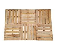 vidaXL Dalles de terrasse 6 pcs 50x50 cm Bois Marron