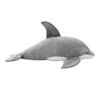 vidaXL dauphin en peluche Gris 80231 Gris G