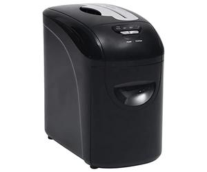 vidaXL Déchiqueteuse de Papier 10 Feuilles à Micro-Coupe Destructeur Documents Dossier Machine à Couper Le Papier Défibreur Bureau Noir