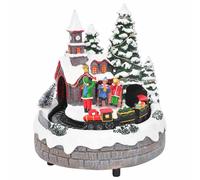 vidaXL Décor de Table de Noël Multicolore 16 x 16 x 19 cm Résine