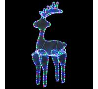 vidaXL Décoration de Noël de renne avec maille 306 LED 60x24x89 cm