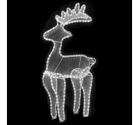 vidaXL Décoration de Noël de renne avec maille 306 LED 60x24x89 cm