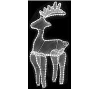 vidaXL Décoration de Noël de renne avec maille 306 LED 60x24x89 cm G