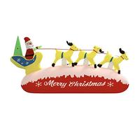 vidaXL Décoration de Noël gonflable Père Noël et renne LED 57.1