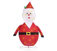 vidaXL Décoration de Noël Père Noël LED Tissu de luxe 120 cm