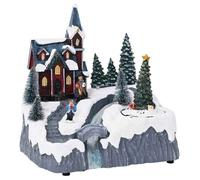 vidaXL Décoration de village de Noël Multicolore 20.5 x 17 x 21 cm, Salon, Décor de Noël moderne, Ornement de table festif, 4017041