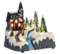 vidaXL Décoration de village de Noël Multicolore 20.5 x 17 x 21 cm, Salon, Décor de Noël moderne, Ornement de table festif, 4017041