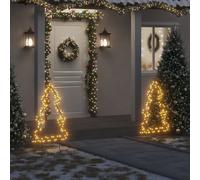 vidaXL Décoration lumineuse arbre de Noël avec piquets 115 LED 90 cm
