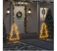 vidaXL Décoration lumineuse arbre de Noël avec piquets 115 LED 90 cm 357718