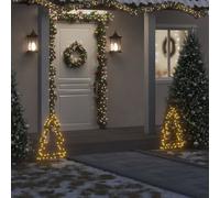 vidaXL Décoration lumineuse arbre de Noël avec piquets 80 LED 60 cm