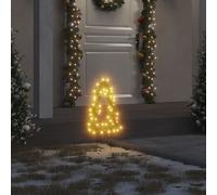 vidaXL Décoration lumineuse arbre de Noël piquets 3 pcs 50 LED 30 cm