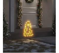 vidaXL Décoration lumineuse arbre de Noël piquets 3 pcs 50 LED 30 cm 357729