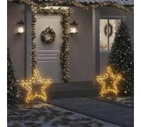 vidaXL Décoration lumineuse étoile de Noël avec piquets 115 LED 85 cm