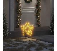 vidaXL Décoration lumineuse étoile de Noël piquets 3 pcs 50 LED 29 cm 357726