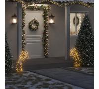 Décoration Lumineuse Météore de Noël avec Piquets 115 LED Maison Jardin vidaXL