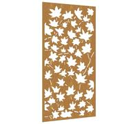 vidaXL Décoration murale jardin design feuille 105x55 cm acier corten 824479