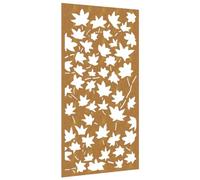 vidaXL Décoration Murale Jardin 105x55 cm Acier corten Design Feuille, décoration Murale extérieure, Art Mural de Jardin, décoration Murale en métal