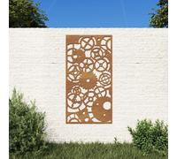 Décoration murale jardin 105x55 cm design de roue dentée