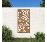 Décoration murale jardin 105x55 cm design de roue dentée vidaXL