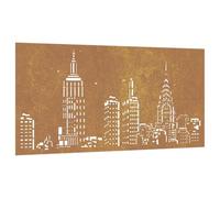 Vidaxl Décoration Murale Jardin 105x55cm Acier Corten Design D'horizon