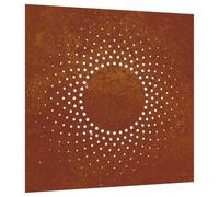 vidaXL Décoration murale de jardin design du soleil 55×55 cm acier corten 824491
