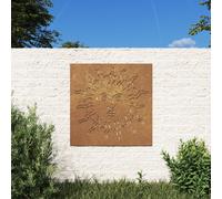 Vidaxl Décoration Murale Jardin 55x55 Cm Acier Corten Design Du Soleil