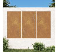 Vidaxl Décorations Murales Jardin 3 Pcs 105x55 Cm Design Du Soleil