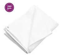 vidaXL Bâche 260 g/m² 8x8 m Blanc PEHD