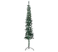 vidaXL Demi Sapin de Noël Artificiel Mince avec Support Arbre de Noël Décoration de Vacances Ornement de Fête Salon 344601