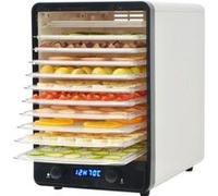vidaXL Déshydrateur alimentaire avec 10 plateaux 550 W Blanc Blanc G