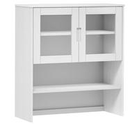 vidaXL Dessus de buffet Blanc 90x35x100 cm Bois massif de pin