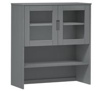 350551 vidaXL Dessus de buffet MOLDE Gris 90x35x100 cm Bois massif de pin