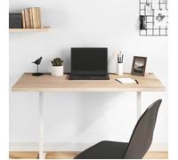 vidaXL Dessus de bureau Plateau en bois massif de pin 110x55x2,5 cm Marron