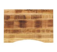 Vidaxl Dessus De Bureau Avec Courbe 100x60x2,5 Cm Manguier Massif Brut Multicolore