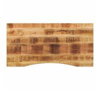 vidaXL Dessus de bureau avec courbe 110x50x2,5 cm manguier massif brut