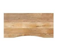 vidaXL Dessus de Bureau avec Courbe 110x60x2,5 cm manguier Massif Brut