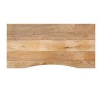 Vidaxl Dessus De Bureau Avec Courbe 110x60x2,5 Cm Manguier Massif Brut Multicolore