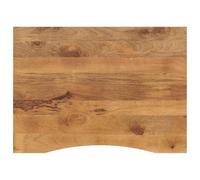 Vidaxl Dessus De Bureau Avec Courbe 110x80x2,5 Cm Manguier Massif Brut Multicolore