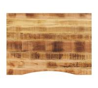 Vidaxl Dessus De Bureau Avec Courbe 110x80x2,5 Cm Manguier Massif Brut Multicolore