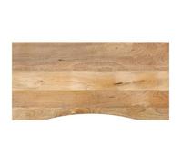 vidaXL Dessus de bureau avec courbe 120 x 50 x 2,5 cm, manguier massif brut