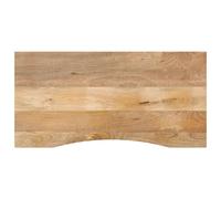Vidaxl Dessus De Bureau Avec Courbe 120x50x2,5 Cm Manguier Massif Brut Multicolore
