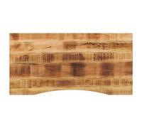 Vidaxl Dessus De Bureau Avec Courbe 120x60x2,5 Cm Manguier Massif Brut Multicolore