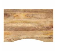 vidaXL Dessus de Bureau avec Courbe 80x50x2,5 cm manguier Massif Brut