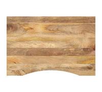 Vidaxl Dessus De Bureau Avec Courbe 90x50x2,5 Cm Manguier Massif Brut Multicolore